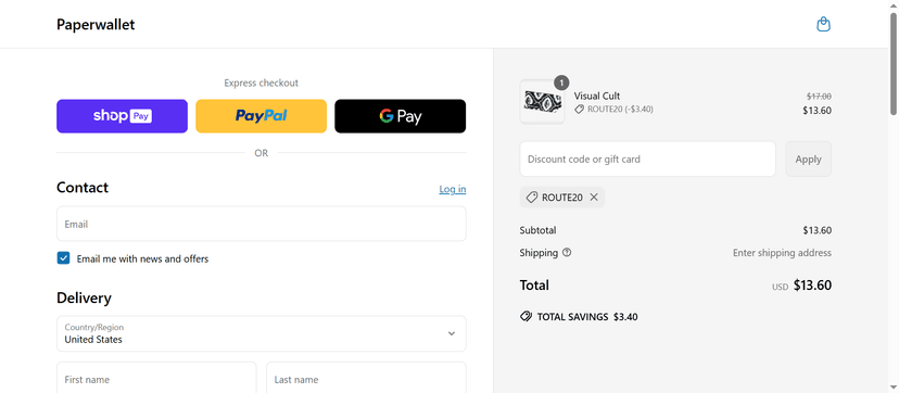 15% Off at Paperwallet - Apply Coupon at Checkout