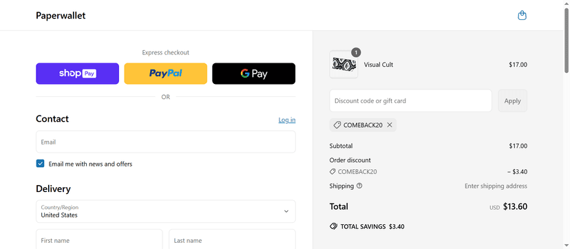 Paperwallet Coupon Code - Enjoy 15% Off